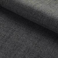 Arran Wool Look A Like Tweed Fabric Material - CHARCOAL